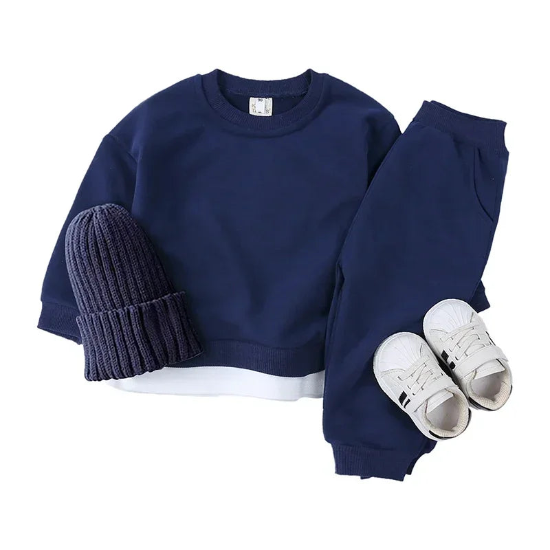 Pullover Sweatshirt and Pant Set