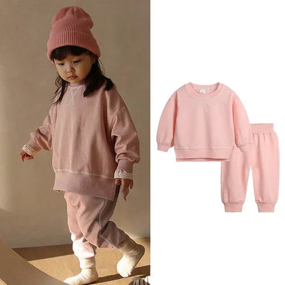 Pullover Sweatshirt and Pant Set