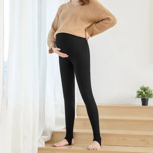 Winter Velvet Maternity Leggings