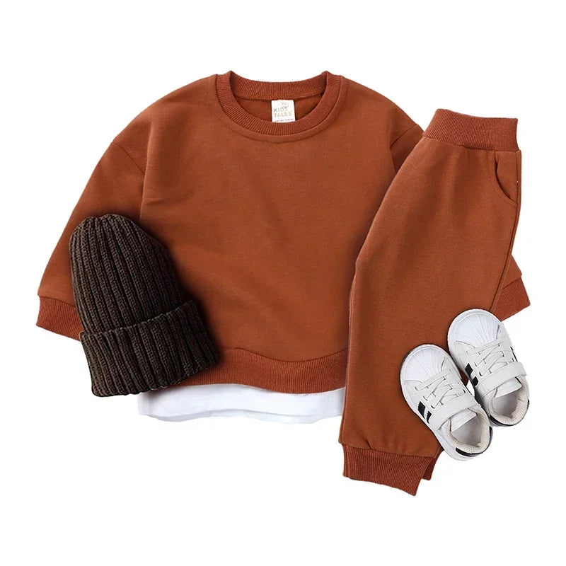 Pullover Sweatshirt and Pant Set