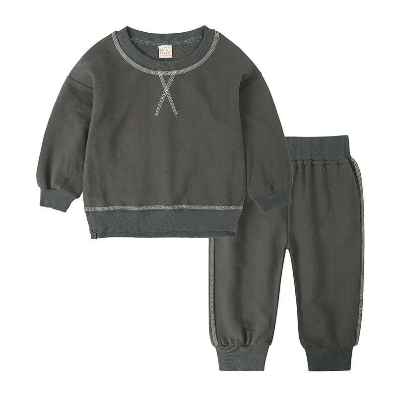 Pullover Sweatshirt and Pant Set