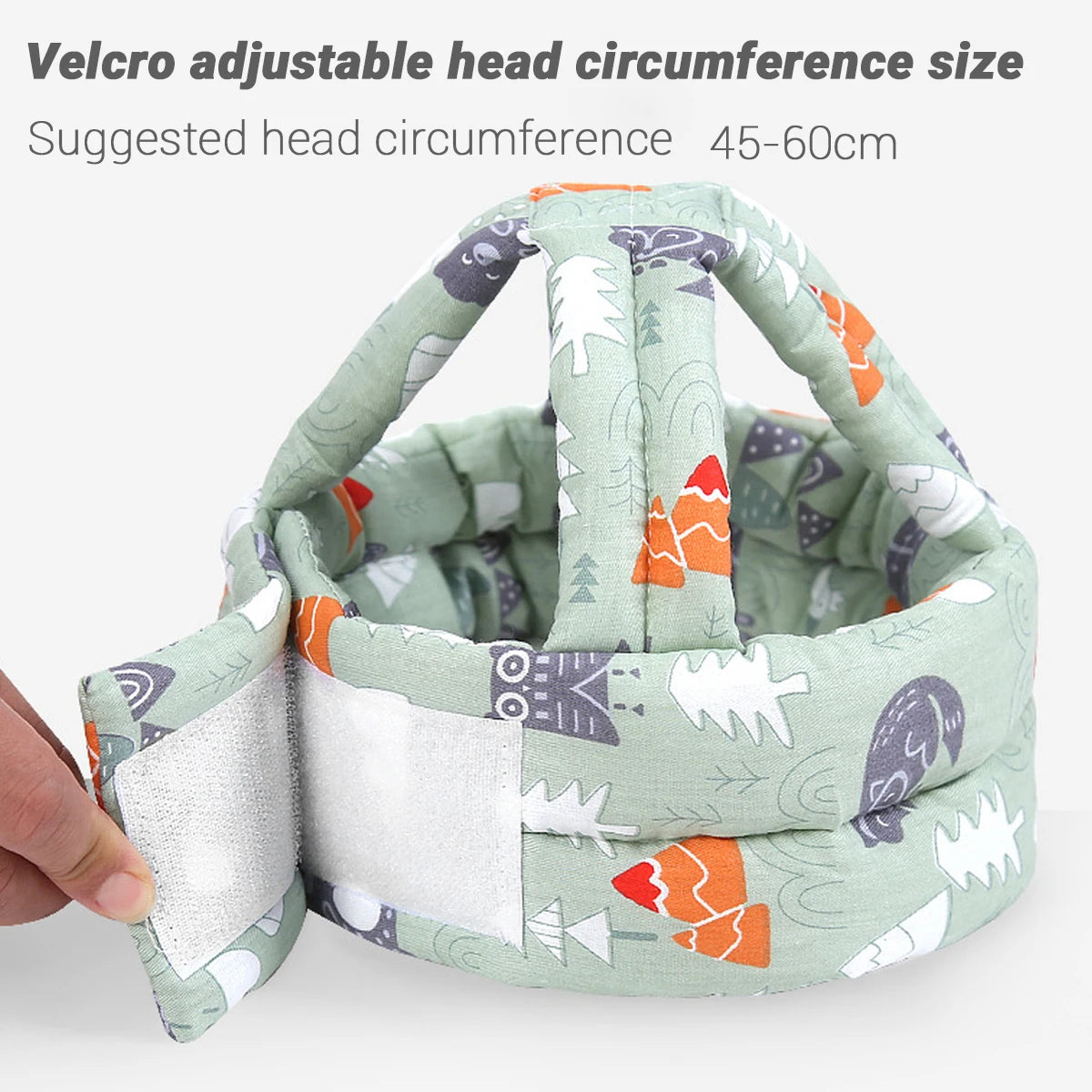 Soft Adjustable Baby Safety Helmet