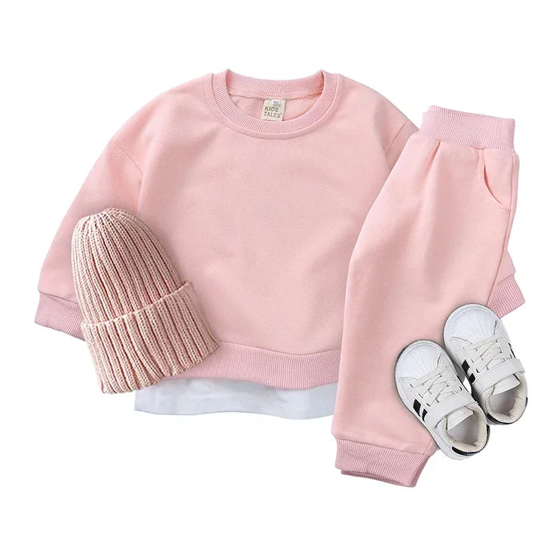 Pullover Sweatshirt and Pant Set