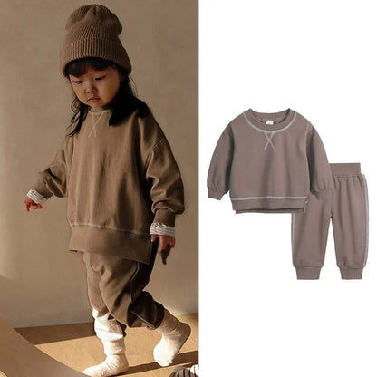 Pullover Sweatshirt and Pant Set