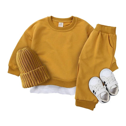 Pullover Sweatshirt and Pant Set