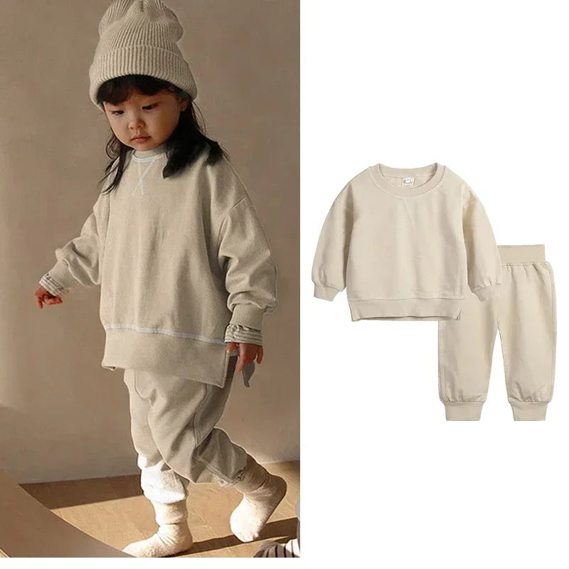 Pullover Sweatshirt and Pant Set